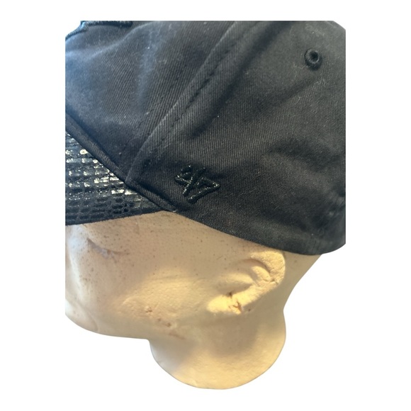 ‘47 Brand Womens Minnesota Wild Cap Hat Leather Bill, Black Out Logo & Adj Strap main image 6